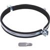 SKIR'CO (1 pz) Staffe per tubi con rivestimenti in gomma per tubi da 180 mm, morsetti per tubi, supporti per tubi per montaggio a parete e soffitto