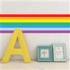 VisitRyl Bordo per Carta da Parati, Arcobaleno Sbuccia e Incolla per Camera dei Bambini 10 cm X 300 cm