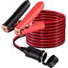 RUNCCI-YUN 12V/24V 2.0M Presa Accendisigari Femmina,Presa Accendisigari Auto,morsetti cavi batteria,Presa accendisigari pinza coccodrillo cavo di prolunga