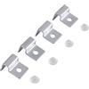 Pssopp Hffheer 4 Dimensioni 4 Pezzi Supporto per Coperchio in Vetro per Acquario in Acciaio Inossidabile, Supporto per Coperchio per Acquario in Acciaio Inossidabile Supporto per Serbatoio(6mm)