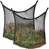 APACALI Heusack per cavalli, 80 x 90 cm, borsa grande, rete per cavalli con 4 moschettoni, borsa da fieno, capacità 10 kg, colore: nero