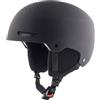 Alpina Arber - Casco da sci leggero e di alta qualità per adulti, con paraorecchie removibili, assorbimento ottimale degli urti, black matt, M (54-58)