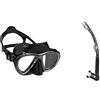 Cressi Big Eyes Evolution Silicone, Maschera Subacquea di Alta Qualita & Alpha Ultra Dry, Snorkel Ottimo per Lo Snorkeling, Apnea e Immersione Unisex Adulto, Nero/Nero, Taglia Unica