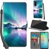 PHINIENLAND Cover per Samsung Galaxy A18 / A26 / A17 5G custodia portafoglio Aurora | 3 scomparti carte, 1 tasca banconote, Chiusura magnetica, Supporto, Pelle PU flip cover per Samsung A26 / A17