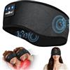 MUSICOZY Cuffie per dormire sul fianco, con fascia rinfrescante, Bluetooth, ultra morbide e traspiranti, per notti calde e un sonno migliore, nessuna pressione auricolare, Bluetooth 5.4, 16 ore di