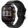 realme Watch 5 Smartwatch, Touchscreen AMOLED 1,97'', GPS Indipendente, NFC, Chiamate Bluetooth, 108 Modalità Sport, Monitoraggio Ossigeno Sangue/Sonno, Impermeabile IP68, Batteria 16 Giorni, Nero