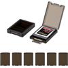 KIWIFOTOS Custodia per schede di memoria, confezione da 6 custodie per schede XQD Cfexpress di tipo B, custodia singola in plastica per Nikon, Fuji, Ronin 4D, accessori per fotocamere Canon EOS, con