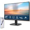 Philips Monitor 27 pollici Full HD 100Hz (27E2N1100L/00, VA, HDMI/VGA, LowBlue, Flicker-Free) + Docking Station 10 in 1 USB-C/HDMI/USB 3.0 - Completo per l'ufficio