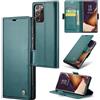 Rerzoiro Cover per Samsung Galaxy Note 20 Ultra Custodia Portafoglio [Blocco RFID] Premium Pelle PU Wallet Case Flip Libro con Porta Carte Slot Supporto Flip Case per Samsung Note 20 Ultra, Blu-verde
