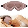 WLLHYF Maschera per dormire in seta 3D stereo, maschera per gli occhi per dormire profondo, comoda regolabile, graziosa blocca, leggera copertura per gli occhi per uomo e donna che dormono tutta la