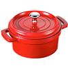 Lacor 25909- Casseruola rossa alluminio pressofuso d.9.5 cm