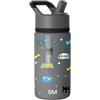 Simple Modern Gourde pour Enfants Simple Modern Summit avec Couvercle à Paille | Tasse Isotherme Harry Potter en Acier Inoxydable pour Filles, Garçons, École | 415 ml | Batman POW!