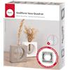 Rayher Stampo silicone vaso quadrato con cerchi, 11x3,7x11cm, p. provetta vetro e.candela, 36134000