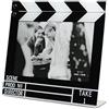 Framan Portafoto cinema. Cornice per foto a forma di clacchetta da cinema per foto da 15 x 10 cm