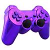 OSTENT Kit di pulsanti di alloggiamento della scatola di shell per controller completo compatibile per controller Sony PS3 Bluetooth - colore viola