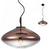 Redo Group Italia Srl Lampadario a sospensione Absolute in vetro con effetto rame di forma sferica schiacciata 1XE27 EDO01-1620/50