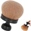 Taicols Pennello autoabbronzante extra grande, 3 pollici, pennello ovale Kabuki per trucco su viso, gambe e schiena, applicatore autoabbronzante per fondazione Cream Polvere (nero)