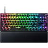 Razer Huntsman V3 Pro Tenkeyless 8KHz - TKL PC Tastiera meccanica da gioco - 8KHz HyperPolling - Switch ottici analogici - regolabile 0,1-4,0mm - Snap Tap - Rapid Trigger - QWERTY US Layout | Nero