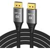 PremiumCord Cavo 8K DisplayPort 1.4 M/M 5m, Spina a Spina, 32,4 Gbps, Video UHD 8K@60Hz, 5K@60Hz, 4K@144Hz, HDCP 2.2, Connettori Placcati Oro, Treccia In Tessuto