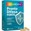 Massigen Pronto Difesa Forte Integratore Echinacea Zinco Vitamina C e D, 20 Capsule