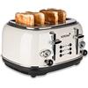 Korona 21676 Tostapane | 4 fette | crema | indicatore del livello di tostatura | scongelare, tostare | 1630 watt | attacco panino | vassoio raccogli briciole | centratura della fetta di pane