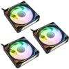 KOLINK Ventola Kolink Umbra X 120mm ARGB High Performance PWM kit da 3 Nero