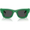 Ray-Ban Occhiali da Sole RB4940B 685987 Wayfarer Puffer X ASAP Rocky Verde Con Strass/Ultra Black Unisex 47/23/145