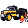 CAT® WorkForce | Hauler Action Set - Set Costruzioni 19 Pezzi con Camion Ribaltabile, Personaggio Articolato 10 cm, Luci e Suoni Reali, Attrezzi e Accessori - Giocattolo Bambini 3+ - Caterpillar
