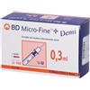 Bd Medical Corman Siringa Insulina Becton Dickinson Demi 0,3 Ml Ago Gauge 30 8 Mm 30 Pezzi