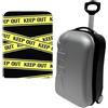 WELL HOME MOBILIARIO & DECORACIÓN Valigia Trolley 20 Cabina con custodia protettiva Keep out, multicolore, Valigia Trolley 20'' con custodia protettiva