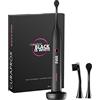 Curaprox Black is white Hydrosonic Spazzolino da denti - Sbiancamento dei denti e cura delle gengive/Pulizia ultra-delicata/Set con caricabatterie e custodia da viaggio/Progettato in Svizzera