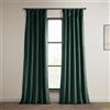 HPD Half Price Drapes Heritage - Tende in Velluto Felpato, Lunghe 248 cm, oscuranti, per Camera da Letto e Soggiorno, 127 x 238 cm (Larghezza x Lunghezza), 1 Pannello, Verde forestale