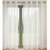 Le linge de Jules Set di 2 tende in tinta unita, con 8 occhielli, 140 x 240 cm, colore: bianco, luminose e decorative, per proteggere gli sguardi esterni