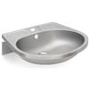 InoxLaser Sanitari LX1400 Lavabo Conchiglia con mensole in acciaio inox