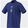 adidas Italia Italy FIGC Adidas T-shirt maglia maglietta UOMO Blu Dna Graphic Tee