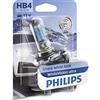 Philips WhiteVision ultra HB4 lampadina fari auto, blister singolo
