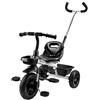 HyperMotion Triciclo Tobi Vector per Bambini - Maniglia di Controllo, Cinture di Sicurezza, Sella Comoda, Ruote Larghe, Prima Bicicletta, Grigio