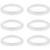 ck-türbeschläge Anello di guida per spinta, in plastica, per manopole con diametro di 16 mm, 6 pezzi (anello guida della pressione Ø 16 mm)