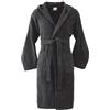 Bassetti Morbido Accappatoio 360 gr con Cappuccio 100% Cotone Uomo Donna Spugna Taglie Forti - ITALY Designed - Collezione VIVIAN - (FUMO FA - S)