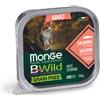 Monge BWild Monge Natural Super Premium Bwild Grain Free Cat 100 gr - Salmone - Confezione da 6 pezzi - Cibo umido per gatti - 1° ORDINE? scegli lo sconto BZR5 / BZR20 + 200 punti fedeltà