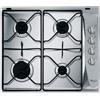 WHIRLPOOL AKM 268/IX Piano cottura a gas, inox, 4 fuochi 60cm