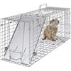 VEVOR Trappola Cattura Gabbia in Ferro Zincato Dimensioni 785 x 254 x 305 mm, Gabbia Trappola per Animali Trappola Pieghevole Portatile, Trappola a Gabbietta per Cattura di Animali