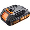 VEVOR Batteria di Ricambio per Batteria Ricaricabile al Litio da 20 V 2,0 Ah, Batteria Sostitutiva ad Alta Capacità per Batterie di Utensili Elettrici Compatibile con Elettroutensili di Batteria 20 V