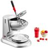 VEVOR Macchina Tritaghiaccio 100 kg all'ora, Produttore Elettrico di Granita con 4 Lame, Tritaghiaccio ad Alta Efficienza in Acciaio Inox con Ciotola e Coperchio 300 W 2000 giri/min Argento