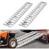 VEVOR Rampe di Carico, Rampe per Rimorchi, 2 pezzi, 240 x 38 cm in Lega di Alluminio, Capacità Totale 2721,6 kg, per Carrelli, Trattori Agricoli, ATV, Tosaerba, Motociclette, Argento