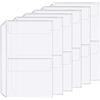 Zelten 6 pezzi A5 6 fori Binder 2 tasche Cartelle di plastica Binder impermeabile 6 fori titolare per biglietto ricevuta (2 Pocket, A5)