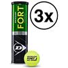 Dunlop Fort all Court Tournament Select 3 Tubi da 4 Palline