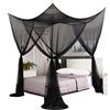 Mengersi Tende a baldacchino per letto queen size e king size, zanzariera, per interni ed esterni, decorazione gotica nera per Halloween