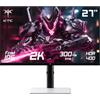 KTC H27E6 Monitor gaming IPS veloce 2K QHD da 27 pollici, frequenza di aggiornamento di 320Hz, risoluzione di 2560x1440 - Bianco