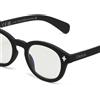 OKKIA Occhiale da Lettura Mod. Nashville Premontato Soft Touch-Spring Anti Luce Blu Nero Diottrie 2.00